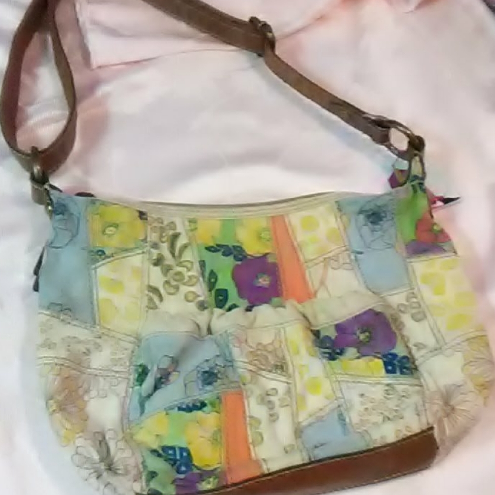 Multi patterned Fossil purse